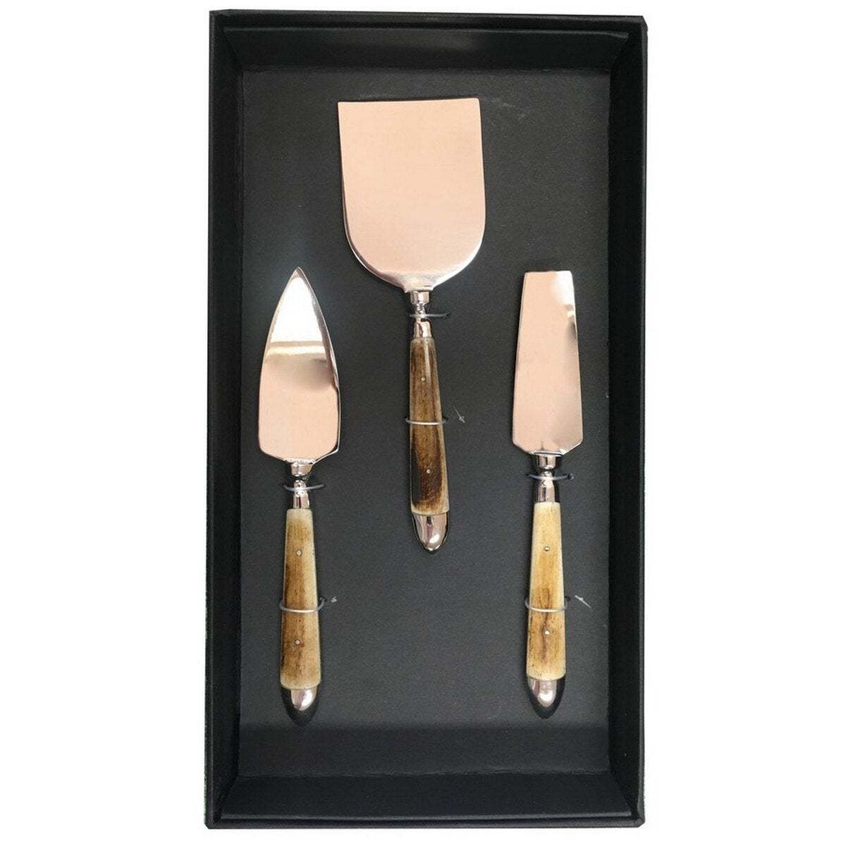 Beak Cheese Set of Three in a Shiny Nickel