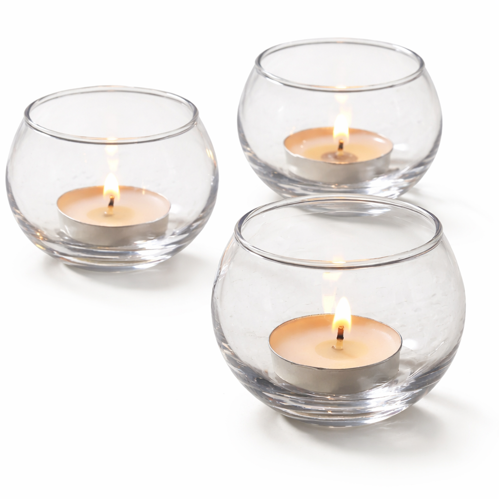 Frankly Cotton Tea Light Sand With Candle  6.2 X 4.9Cm
