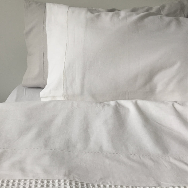 Seneca Union Hemstitch Linen Blend Pillowcases