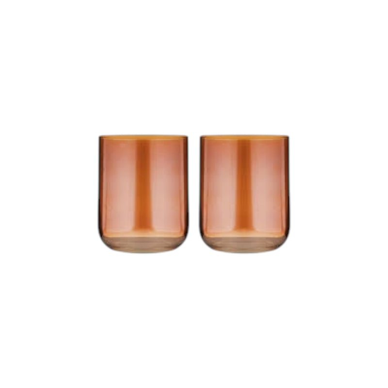 Verity Amber 2Pk Lowball Tumbler