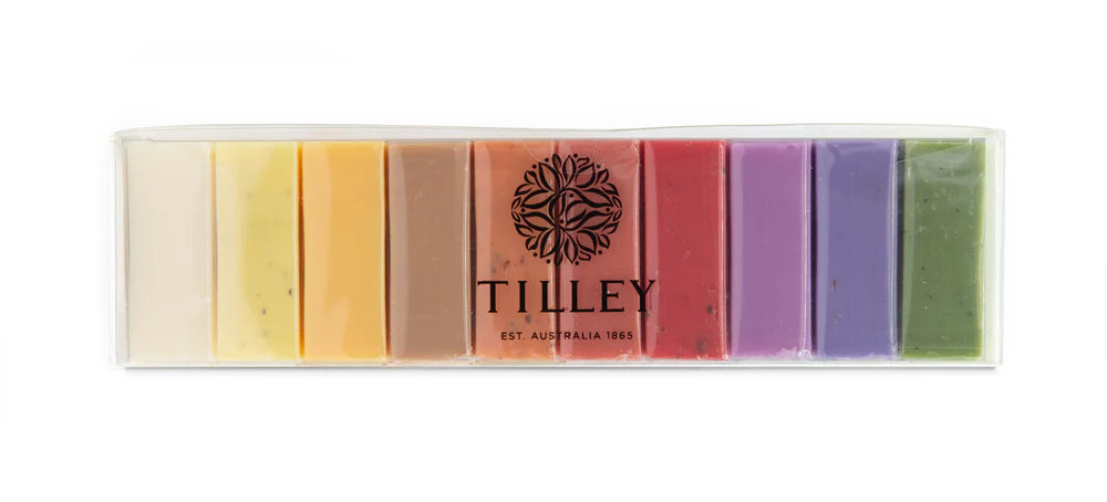 Tilley Vivid Rainbow Soaps Gift Pack 10 x 50g