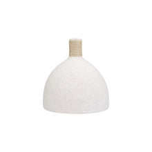 Frankly Cotton White Textured Sculptural Vase