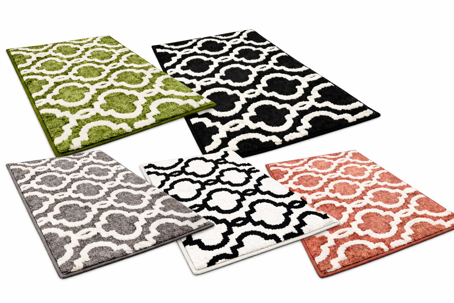 Frankly Cotton Geometric Cotton Bath Mat