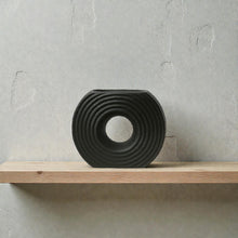 Frankly Cotton Textured Ceramic Circular Vases