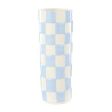 Lulu Collection Blue Check Vase