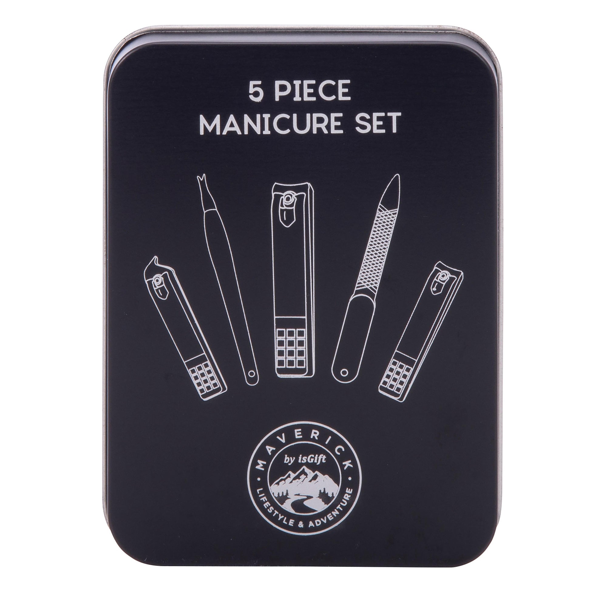 Maverick Range - Black 5Pc Manicure Set