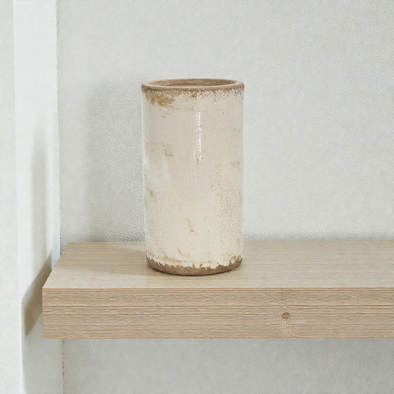 Artisan Florals Ceramic Jardin Vase White - Small