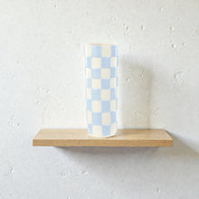 Lulu Collection Blue Check Vase