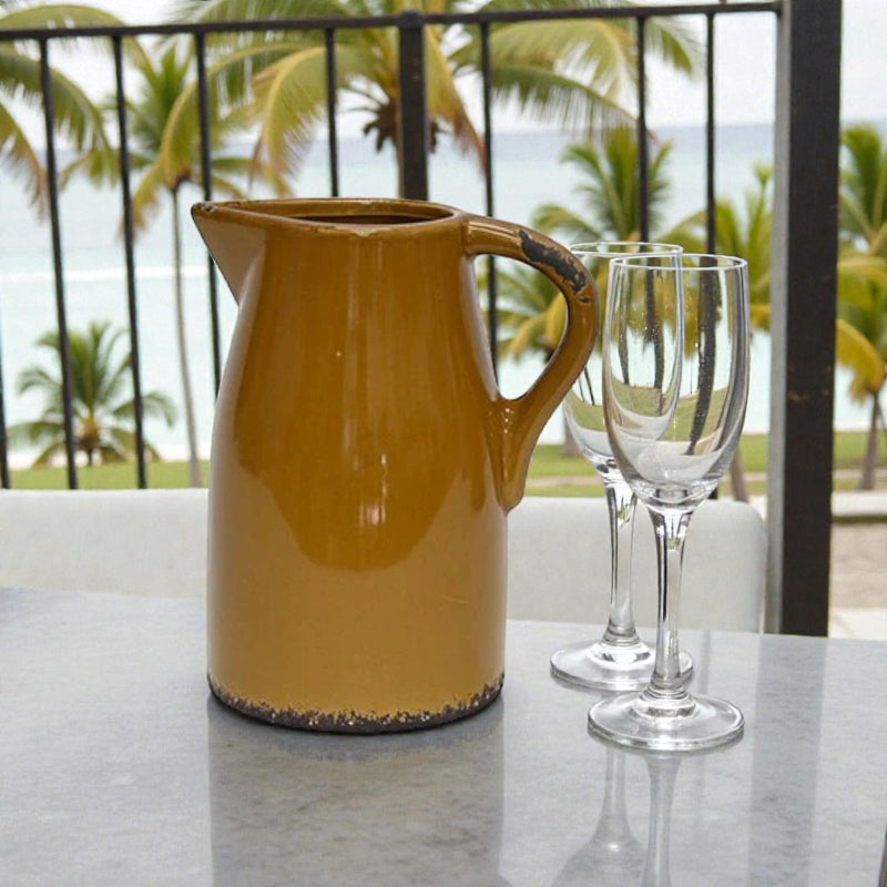 Artisan Florals St Edmunds Jug Mustard - Large