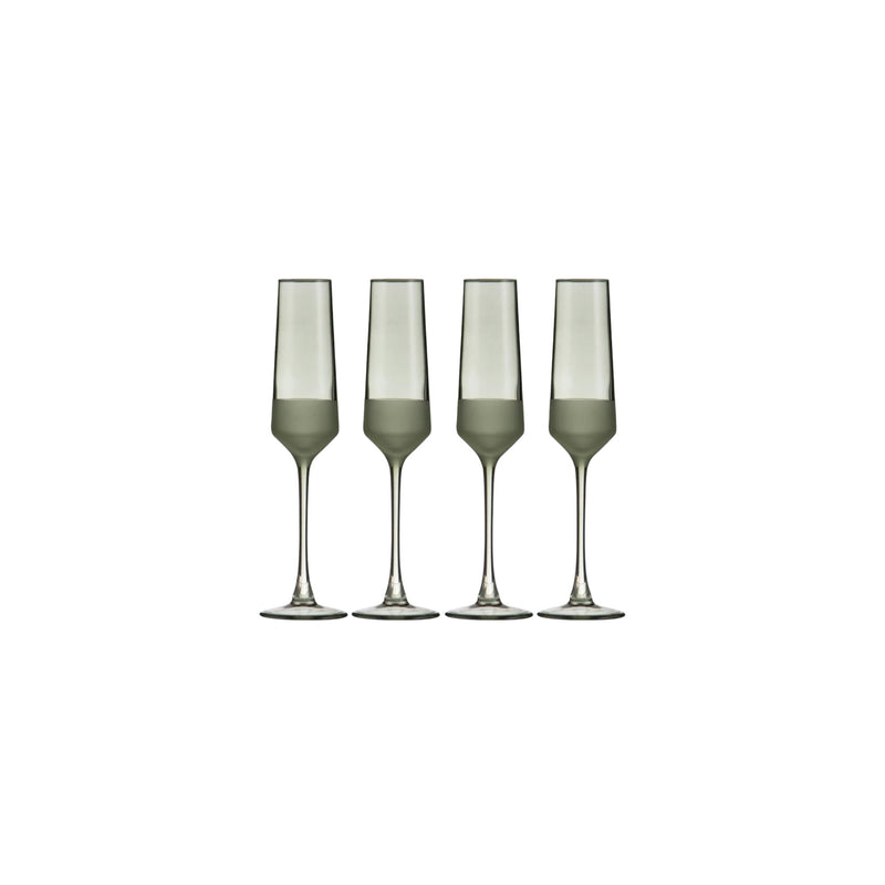 Panama Moss 4Pk Champagne Glass