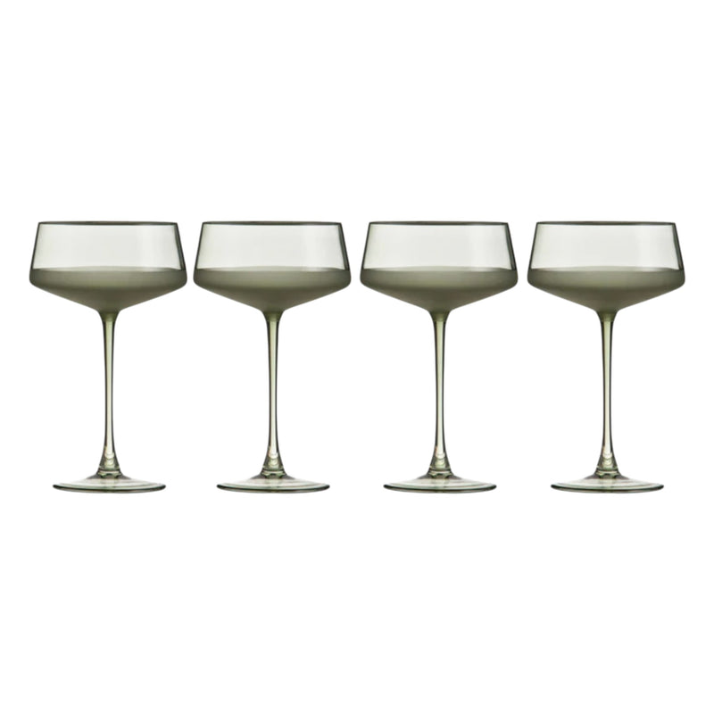 Panama Moss 4Pk Coupe Glass