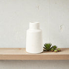 Frankly Cotton Speckle Ceramic Bud Vase White