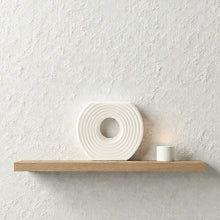 Frankly Cotton Textured Ceramic Circular Vases