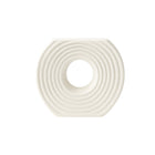 Frankly Cotton Textured Ceramic Circular Vases