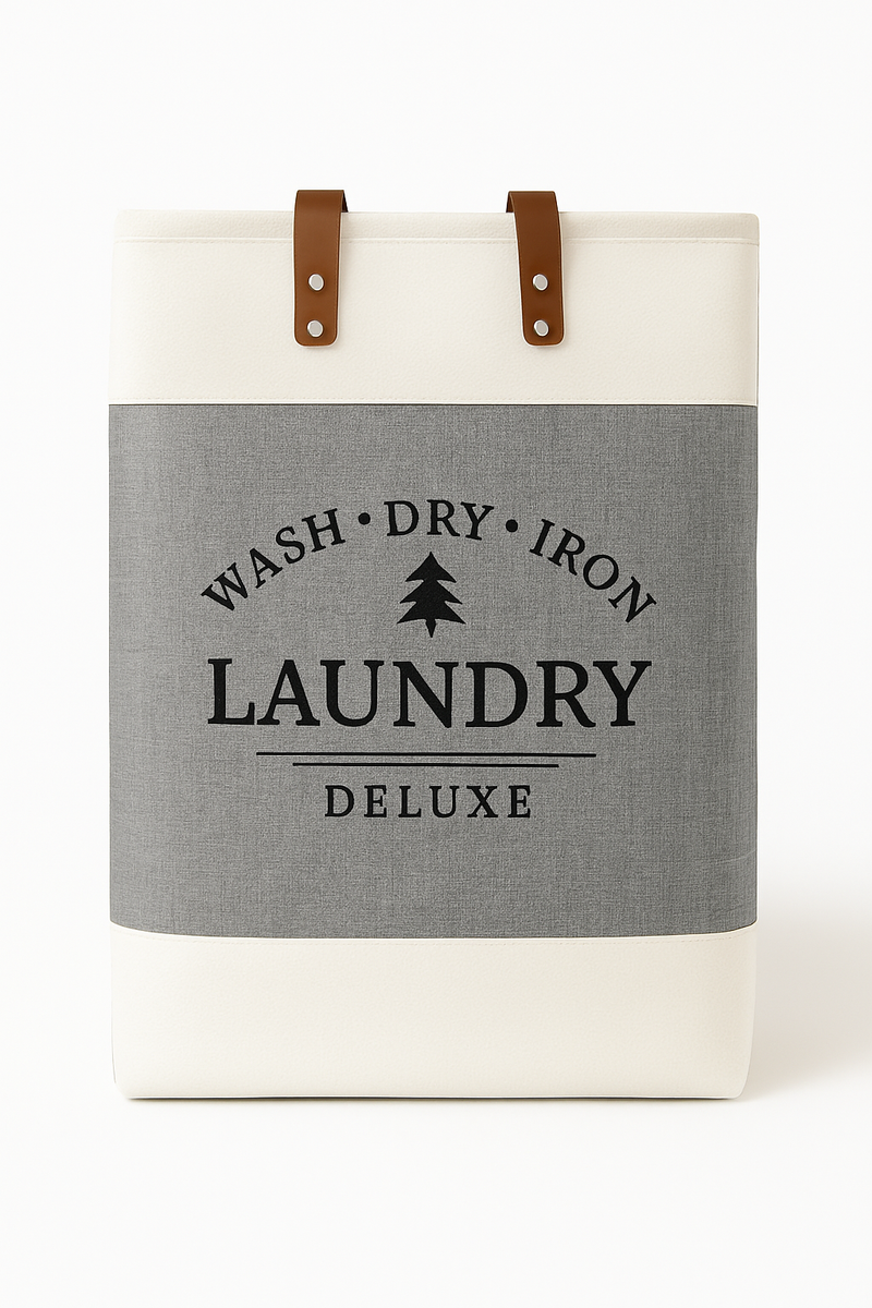 Frankly Cotton Laundry Deluxe Hamper with Handles